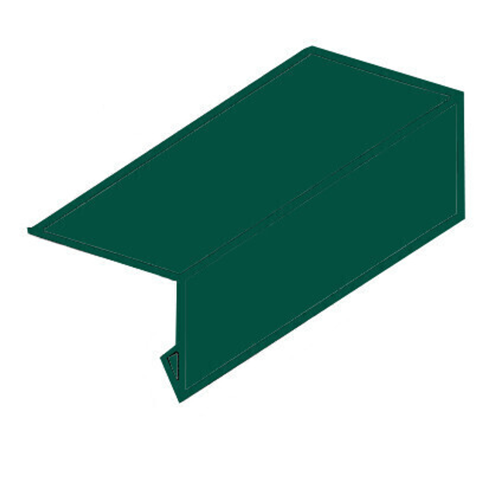Планка карнизная S1 Pe RAL 6005 2000 мм