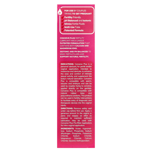 Conceive Plus, Смазка для повышения фертильности, 75 мл (2,5 жидк. Унции)