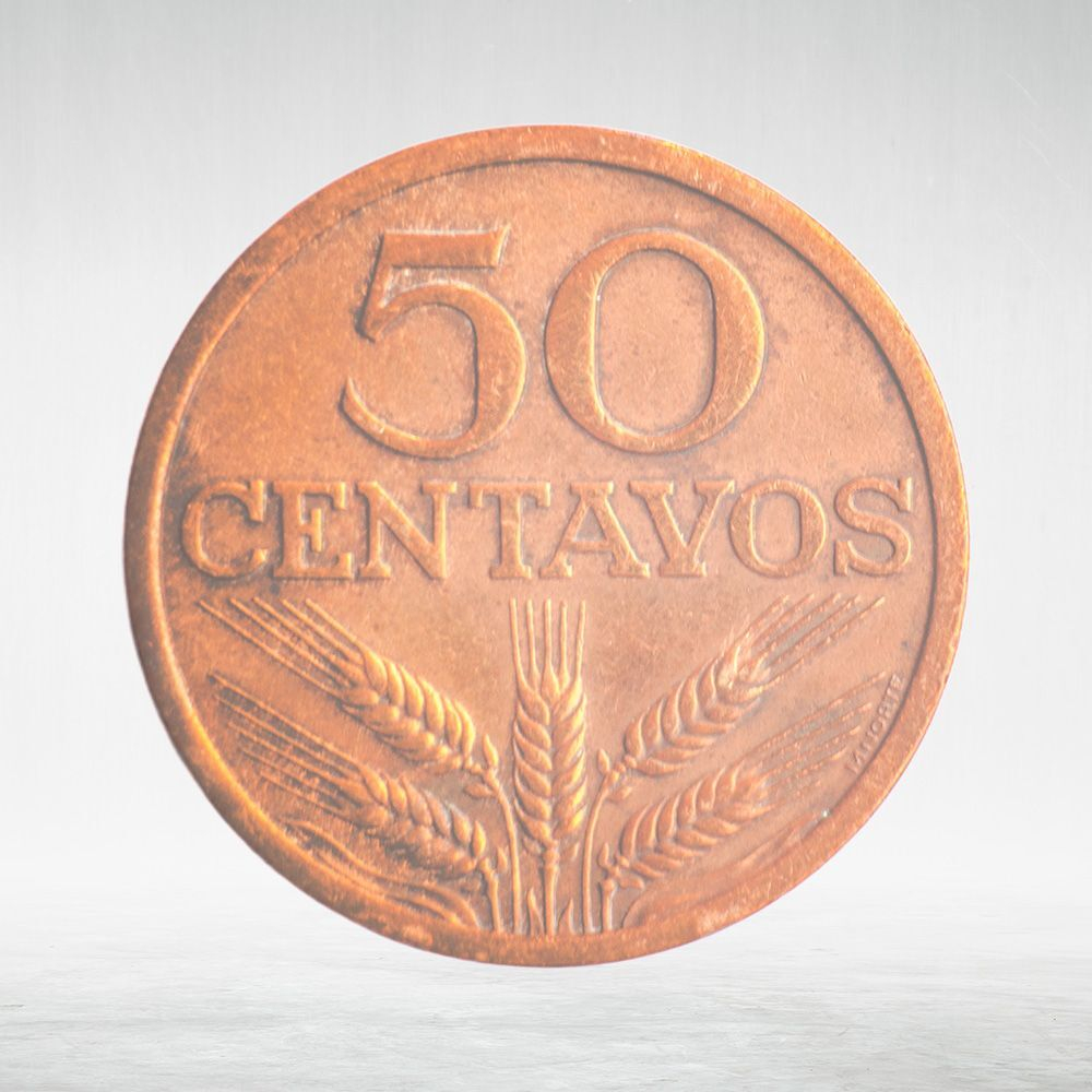 Portugal, 50 Centavos, 1971, VF