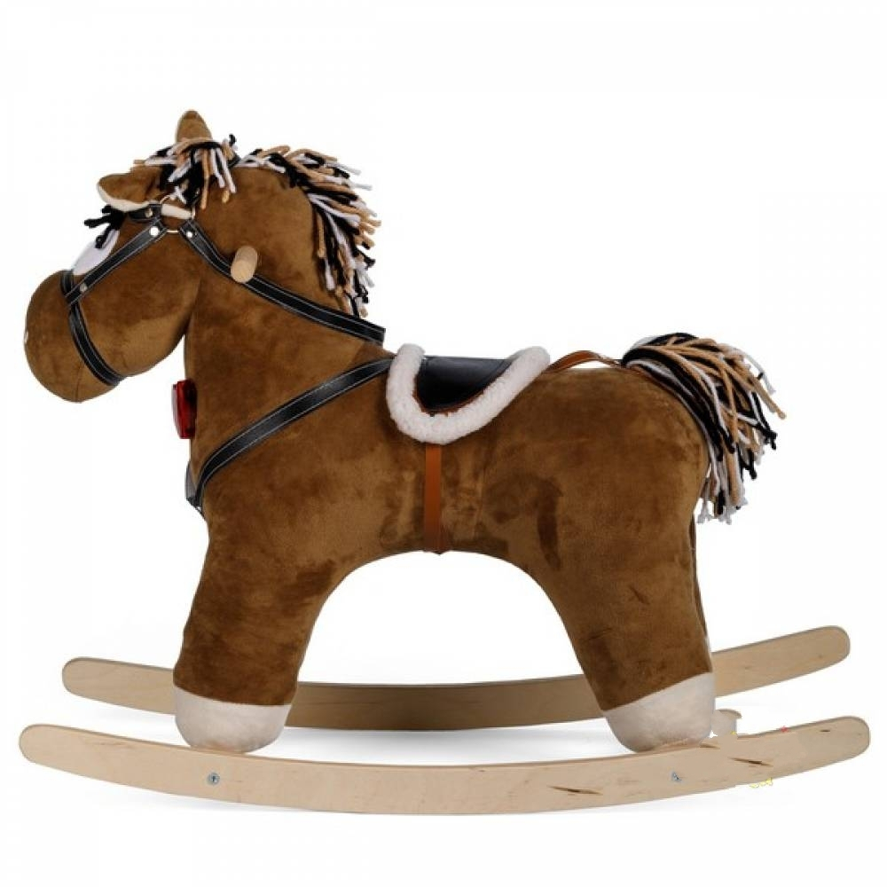 Качалка мягкая Тутси "Конь "Свэн" (коричневый, 10 фраз, музыка), 694-2020
