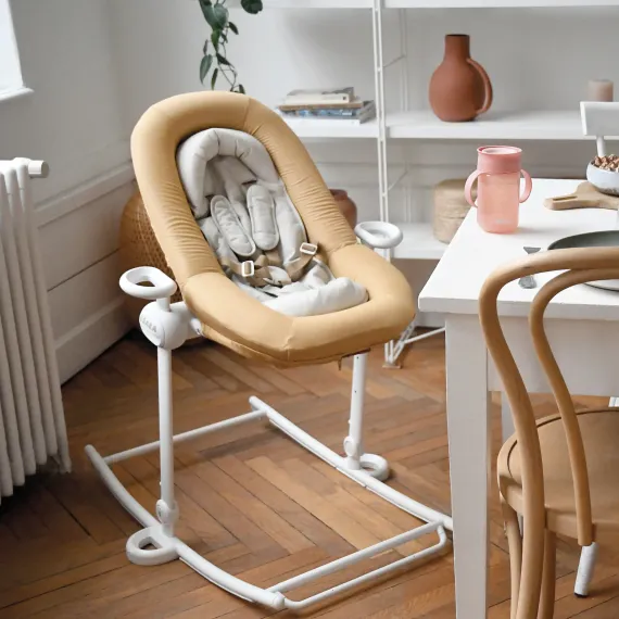 Шезлонг детский Beaba Up&amp;Down Baby Bouncer Plus Ochre