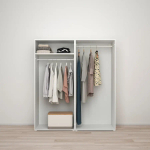 Платяной шкаф - IKEA PLATSA/FONNES  / ПЛАТСА/ФОННЕС ИКЕА, 160x57x181 см, белый