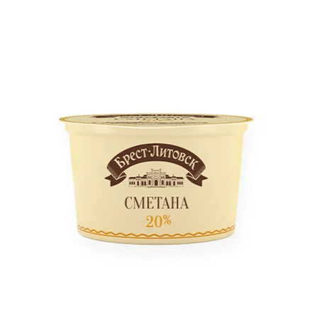 Сметана Брест-Литовская 20% 180 гр