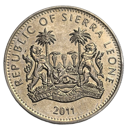 Монета 1 доллар (dollar) 2011 год Сьерра-Леоне