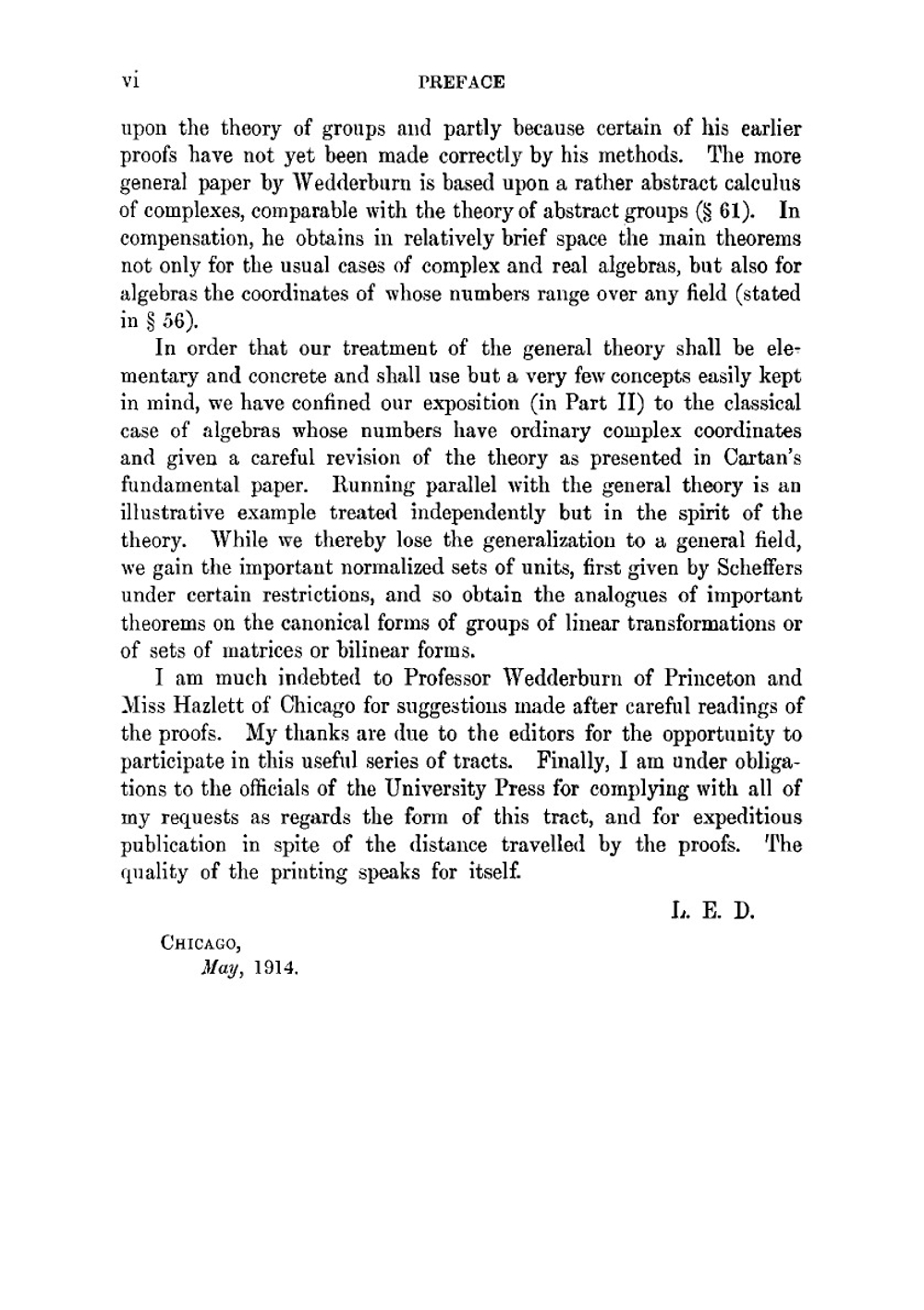 Linear algebras | Dickson Leonard E.