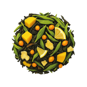 КУПАЖ ЧЕРНОГО И ЗЕЛЕНОГО ЧАЯ С ДОБАВКАМИ