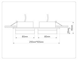 Ambrella Светильник встраиваемый со сменной лампой GX53 GX53 Acrylic tech TN52423