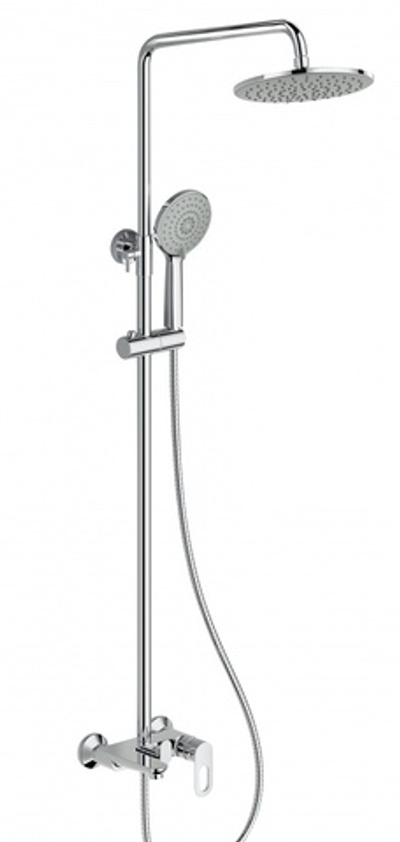 33018 Однорукий душевой релинг (ХРОМ)  HANSEN  (5/1шт)