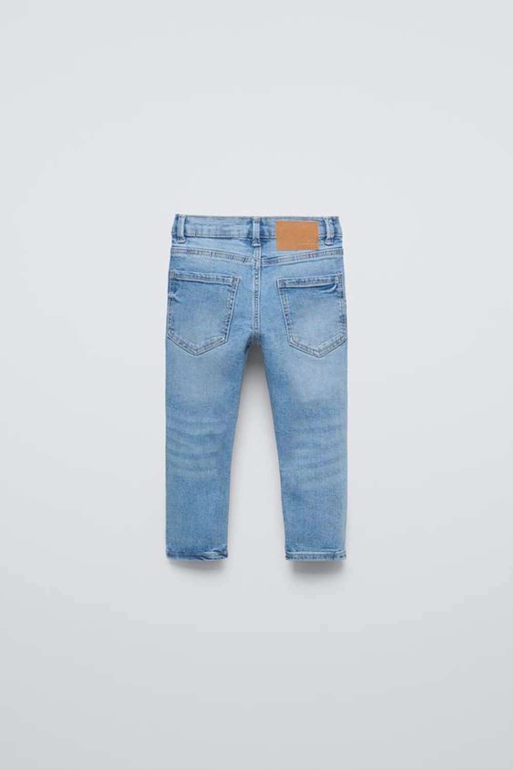 ZARA БАЗОВЫЕ ДЖИНСЫ СКИННИ, ВЫЦВЕТШИЙ СИНИЙ