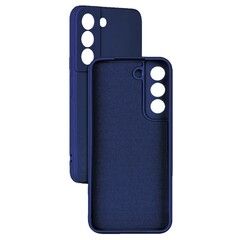 Силиконовый чехол Silicone Cover с защитой камеры для Samsung Galaxy S22 (Синий)