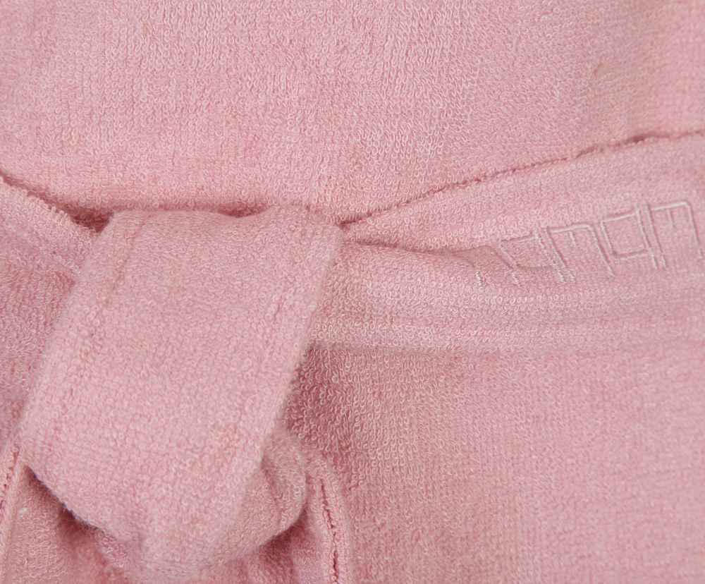 Халат махровый Hamam Waterside розовый Турция пояс