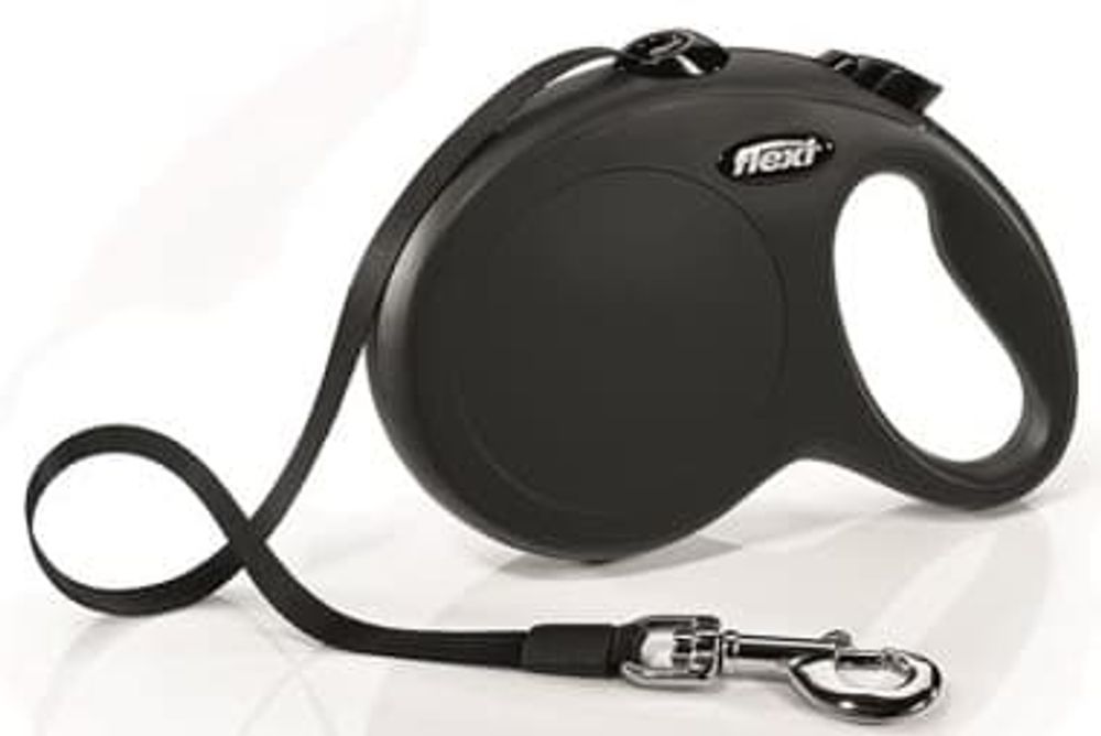 flexi рулетка New Classic L (до 50 кг) лента 5 м черная