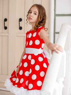 Нарядное платье "Стиляги" в горох