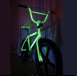 Аэрозольная краска AcidColors AeroGlow светящаяся фосфоресцентная (люминесцентная), акриловая, матовое покрытие, полупрозрачная с голубым свечением