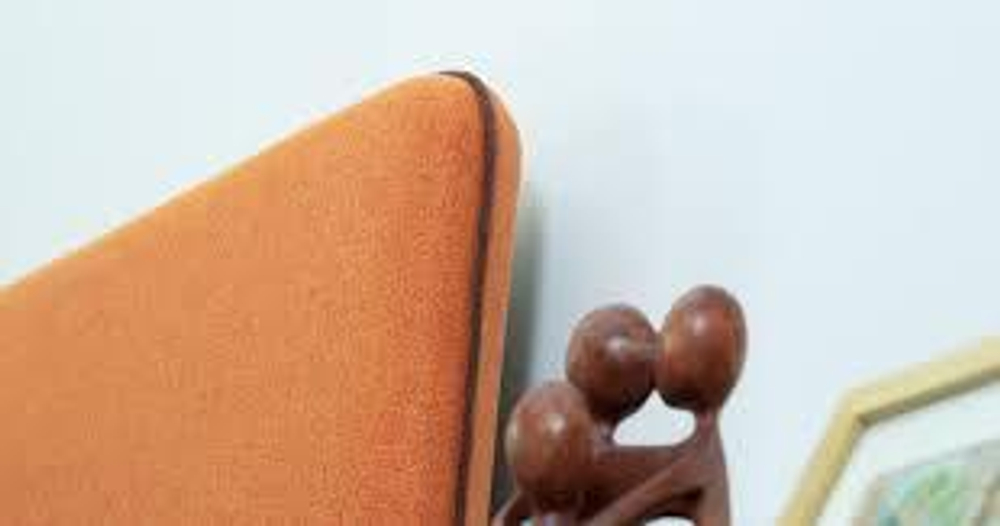 Кровать Миа 160 см жаккард тыквенный