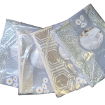 Скатерть ДУЭТ с бейкой 130*140 тканев.основа с ПВХ покрытием и тиснением Микс расцветок