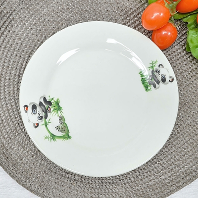 Тарелка 175мм мелкая Панда 2 сорт, фарфор