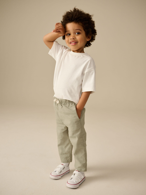 Брюки для мальчика Next E44-887, Светло-бежевый