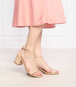 Кожаные босоножки на каблуке serena Michael Kors - бежевый(40S2SEMA1A)