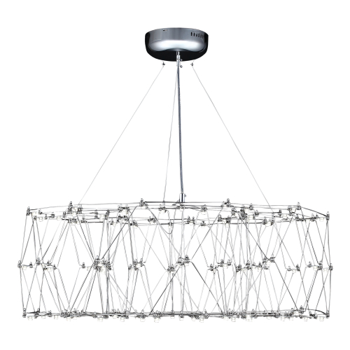 *SL6602.103.72 Светильник подвесной ST-Luce Хром/Прозрачный LED 1*72W 4000K GRAVETTA