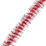 Мишура «Огонёк» 2 м 9 см, Серебро/Красный