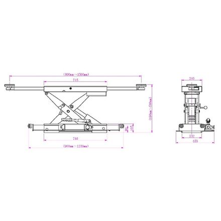 Цена на KraftWell (KRWJ2N) Траверса г/п 2000 кг с ручным приводом