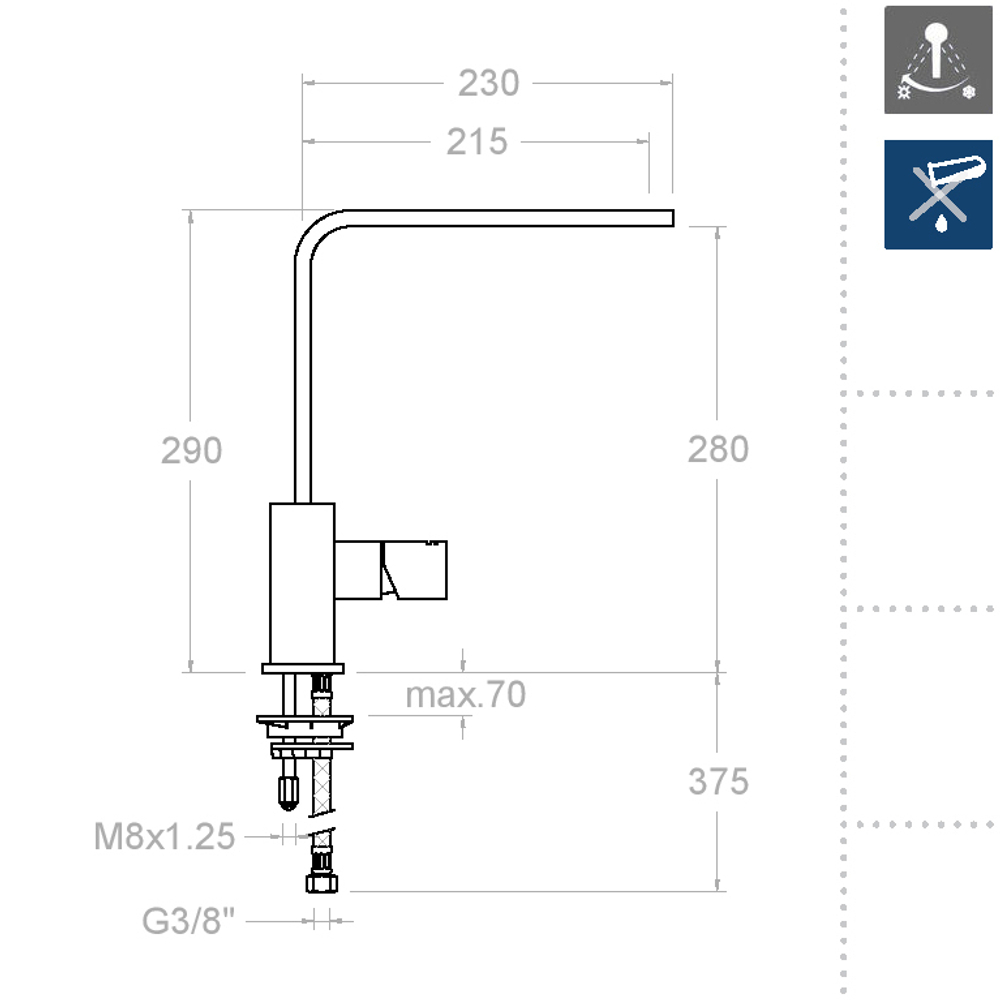 Смеситель для кухни KUATRO 4729