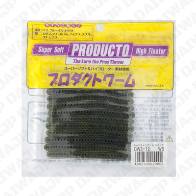 Силиконовая приманка  OFT  WORM  CAROLINA WORM CW3-12  WS