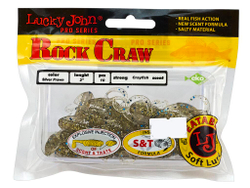 Мягкая приманка Lucky John ROCK CRAW 2.0in (51 мм), цвет CA35, 10 шт.