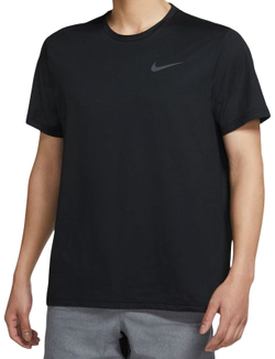 Футболка мужская теннисная Nike Pro Dri-Fit Dry Top SS M - black/dark grey