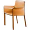 Стул с подлокотниками Barrie оранжевая кожа