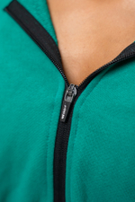 Худи CROPPED ZIP-UP HOODIE ICONIC 254 Зеленая