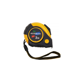 Рулетка измерительная ROSSVIK RMT1603, 3м*16мм, автостоп, магнит, обрезиненый корпус