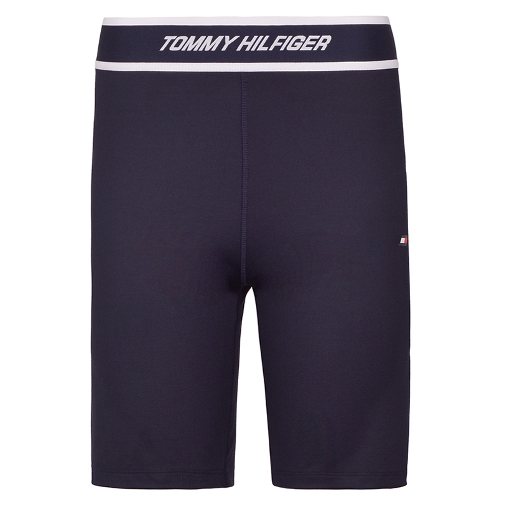 Женские теннисные шорты Tommy Hilfiger RW Fitted Tape Short - Turquoise