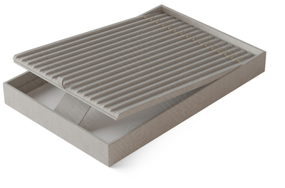 Дисплей 1 серии для 16 цепей/вертикальный/крючки снизу/бороздки/ножка/ф.№5/петелька