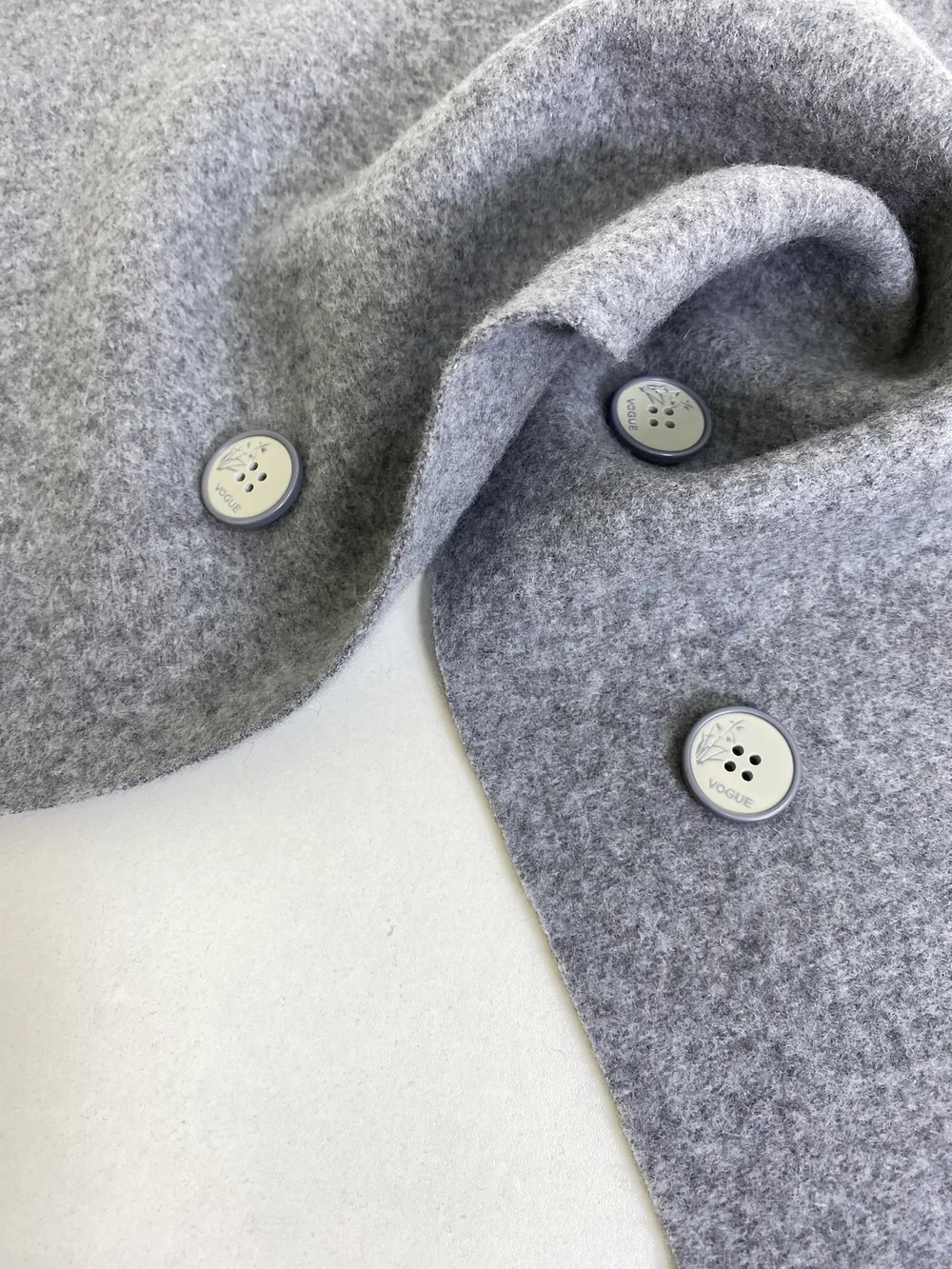 Пальтовая лоден, серый C017, шерсть 320г/м2