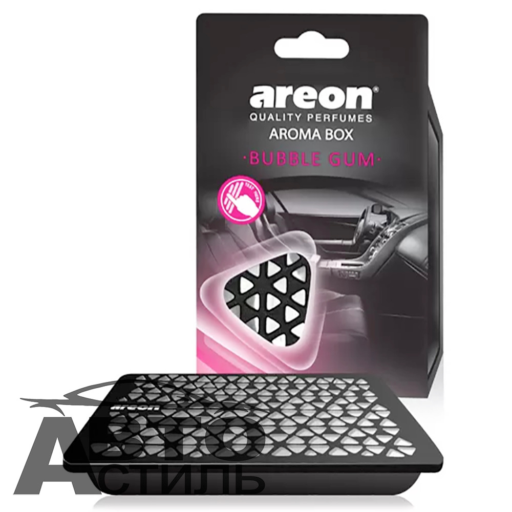 Ароматизатор в банке под сидение AREON  AROMA BOX  - Babble Gum\Бубл Гам