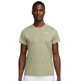 Мужская теннисная футболка Nike Court Victory - olive aura/white