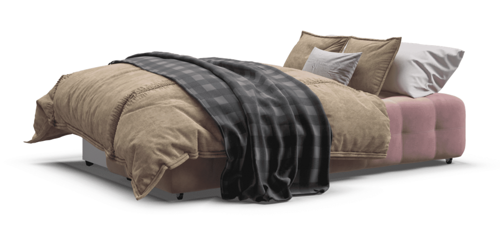 Диван Босс Мини Велюр Монолит роуз