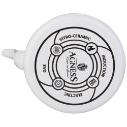 ЧАЙНИК AGNESS ЭМАЛИРОВАННЫЙ СО СЪЕМНЫМ ФИЛЬТРОМ ИЗ НЖС СЕРИЯ "FAMILY HOUSE", 1,1 Л