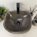 Каменная раковина из речного камня RS-05500 (41*36*18) 0856 из натурального камня