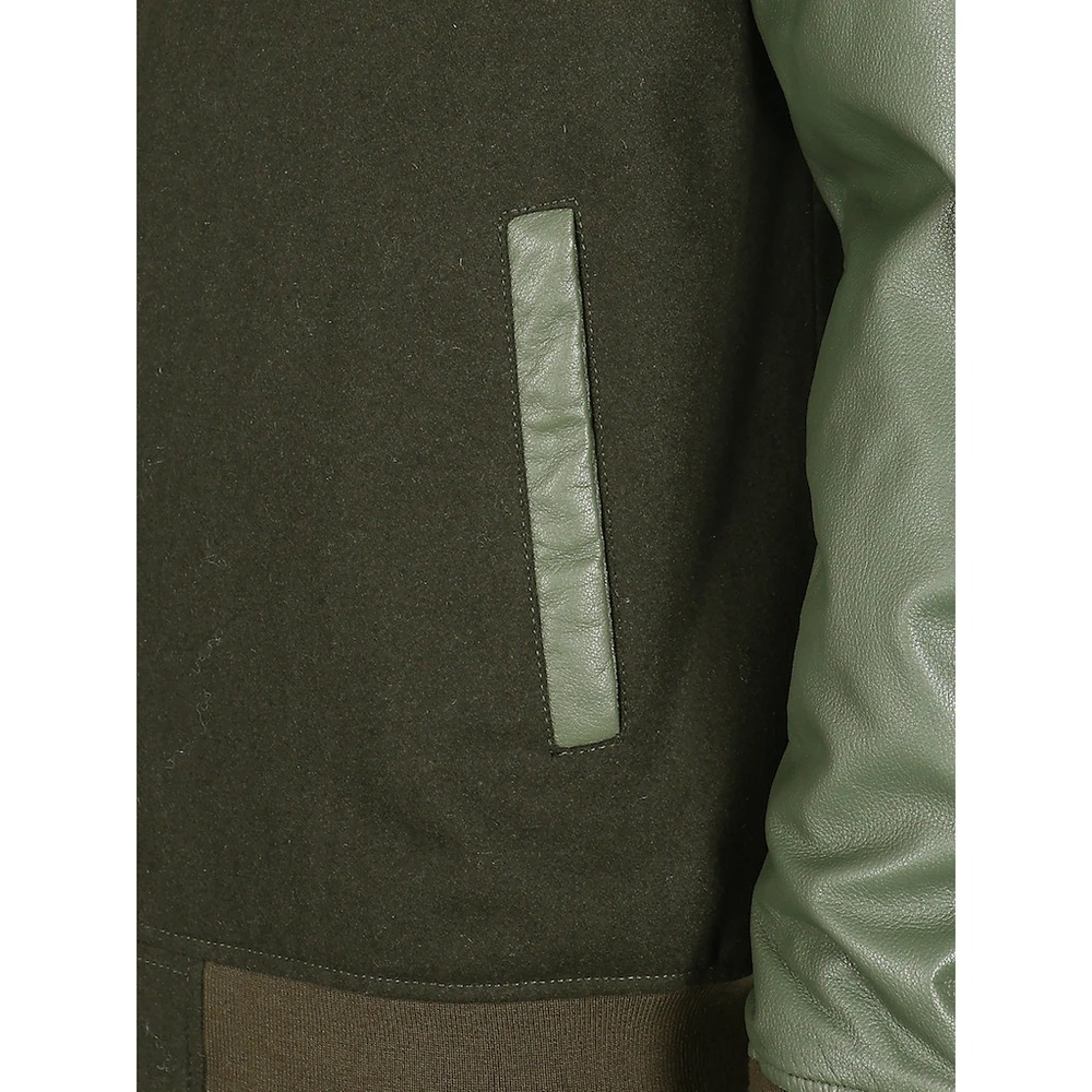 Куртка кожаная мужская MUSTANG men's college blouson