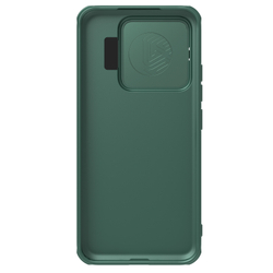 Чехол зеленого цвета (Deep Green) от Nillkin на Xiaomi 14, серия CamShield Prop Case (с откидной защитной крышкой для камеры)