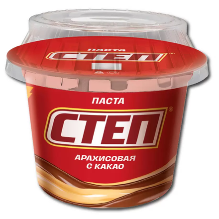 Паста Степ арахисовая с какао 220 гр