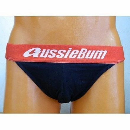 Мужские трусы джоки темно-синие с красной резинкой Aussiebum AB00204