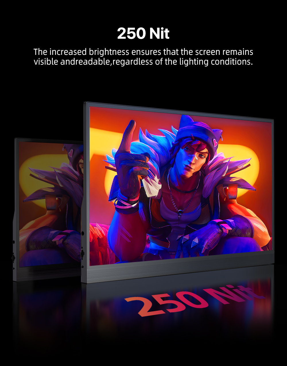 15.6" Портативный монитор с магнитным чехлом Usetup R01 FHD IPS 1920x1080, 60 Гц