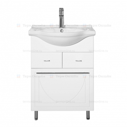 Тумба "Лана 60" (2 ящ.) под умывальник Байкал 60 КОРЗИНА