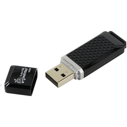 Память "Quartz" 16GB, USB 2.0 Flash Drive, черный, Smart Buy