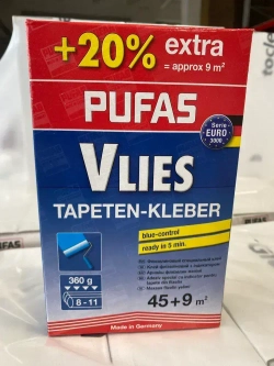 Клей для обоев флизелиновый, Pufas Euro 3000 Vlies Direkt, 360 г. Производство Германия Пуфас