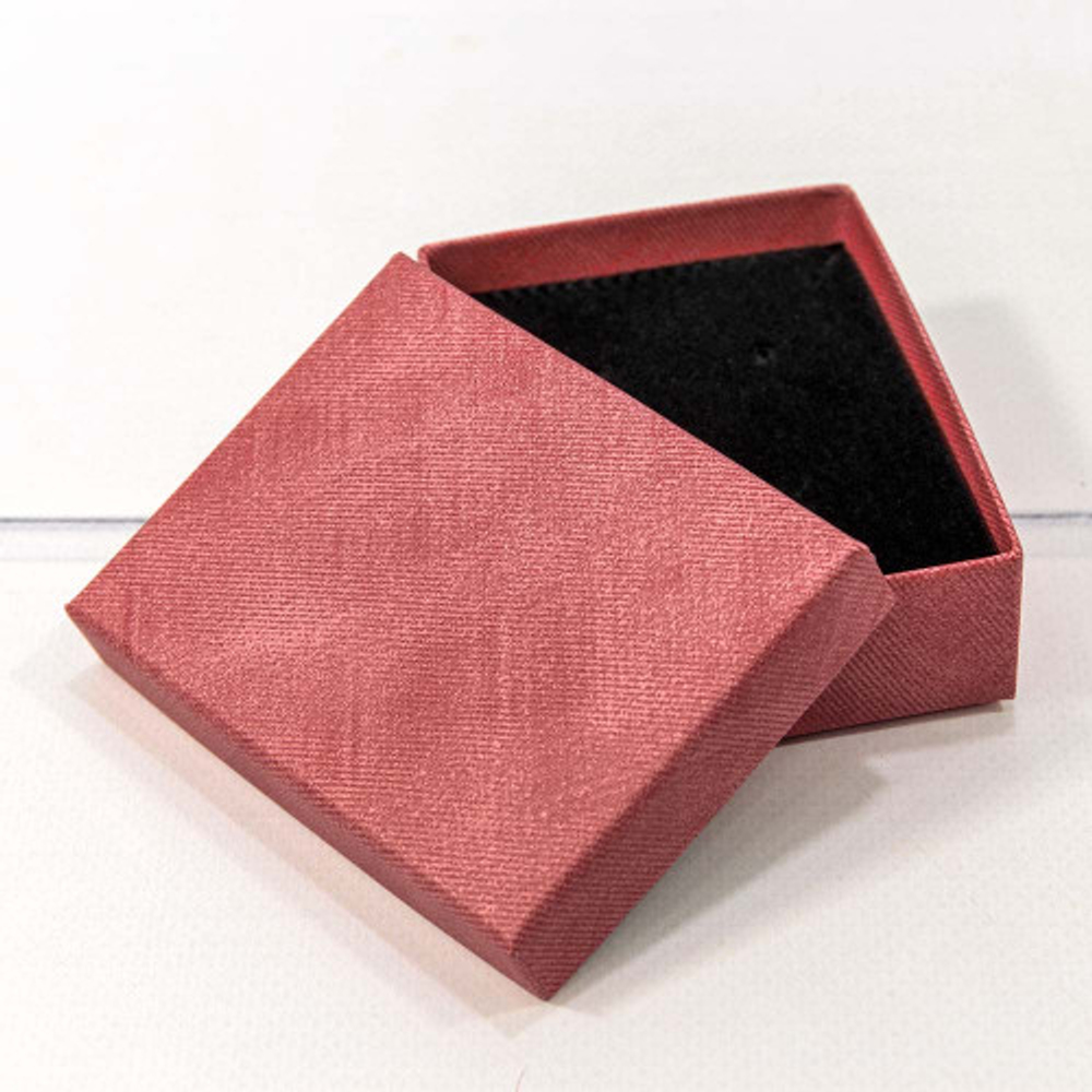 Коробка Ювелирная 7х9х2.8 см (Красный)